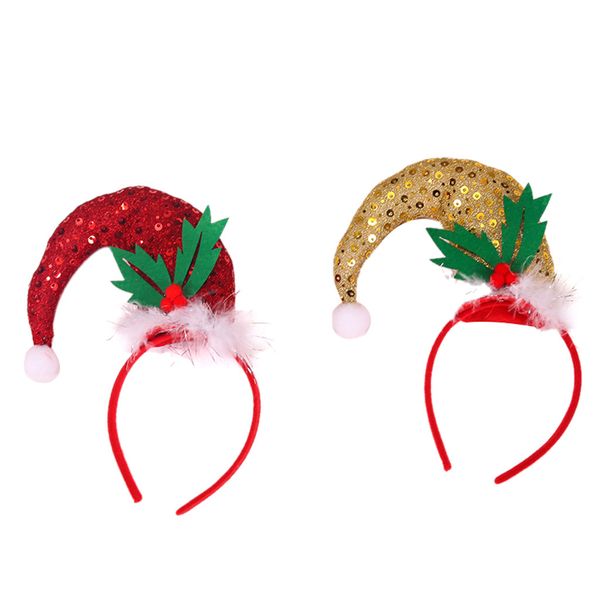

hair bands for women hair ornament christmas party headband stereo feather disc bright point curved hat headband gumki do wlosow, Slivery;white