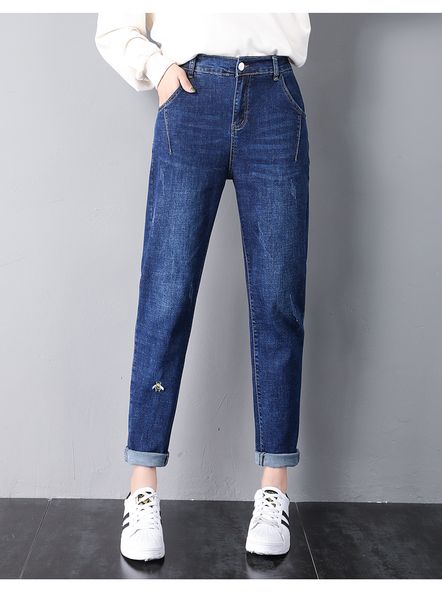 

dark blue jeans her red torre pants in yards han edition big haroun pants leg pants beam elastic waist leisure straight canister