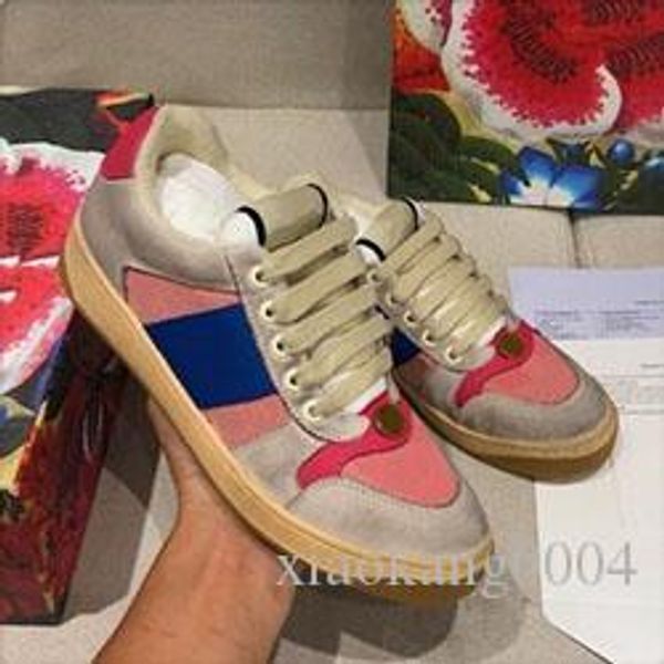 

fashion men women screener sneaker luxury designer shoes fashion casual shoes size 34-44 model qj04 q1, Black