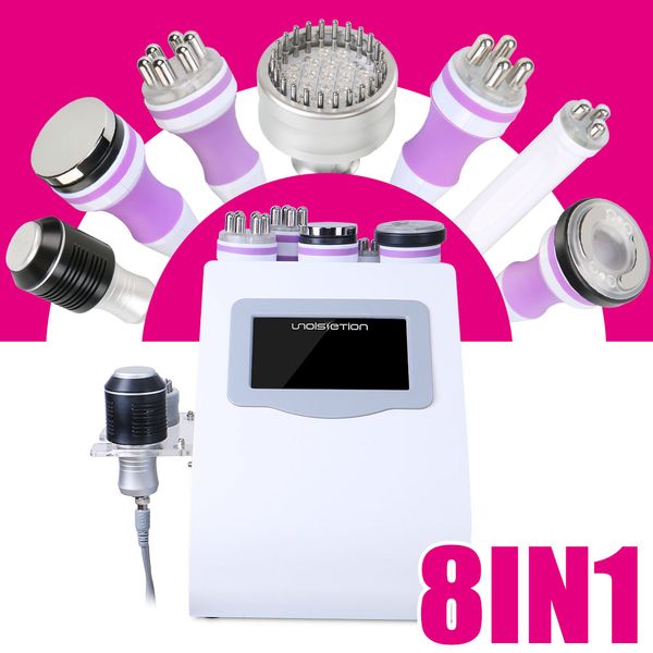

us ship 8 in 1 40khz ultrasonic cavitation vacuum multipolar tripolarrf body cold slimming beauty machine