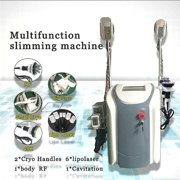 

2020 6 в 1 теле ваяя оборудование cryolipolysis уменьшая машину rf кавитации ультразвука вакуум ультразвуковая кавитация мультиполярная двух