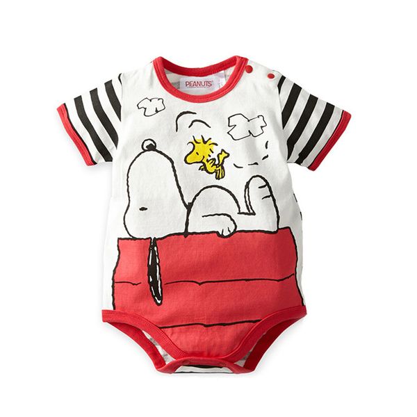 

newborn baby summer clothes short sleeve one piece bodysuit kids boy girls cartoon animal onesie outfit 15pcs/bag multi pack, Blue