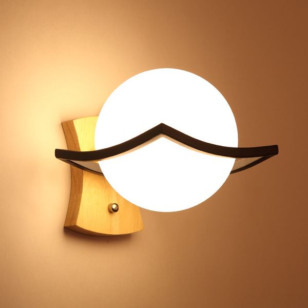 

l interior wall lamp light corridor balcony wall of bedroom the head of a bed lamp, wrought iron lamp, glass
