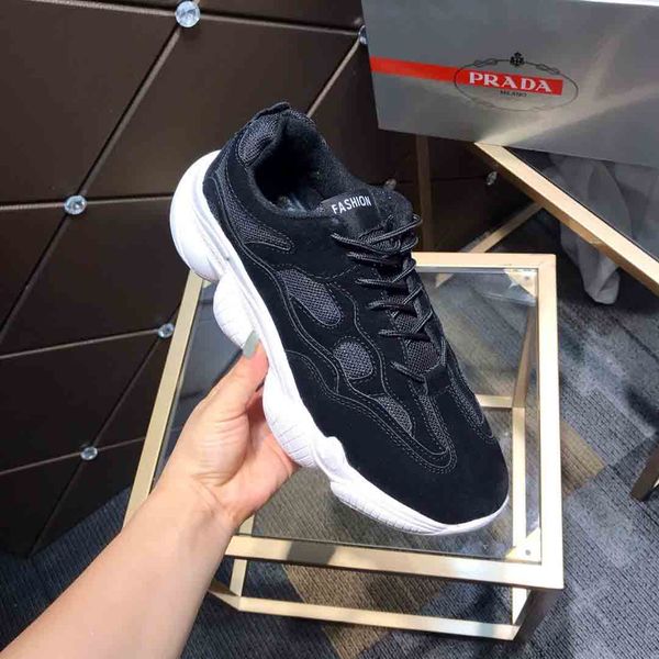 New Arrivel Mens Tennis Shoes Black Musk Deer Skin Breathes On The