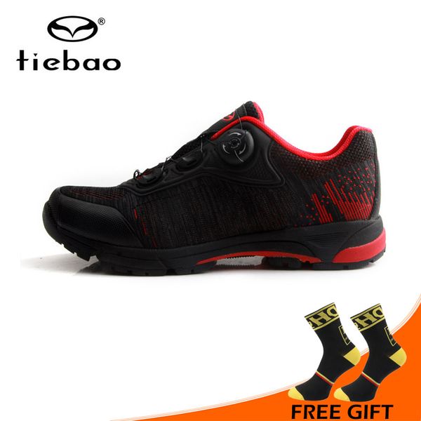 

tiebao cycling shoes bicycle professional athletic shoes self-locking men mtb leisure bike zapatillas de ciclismo, Black