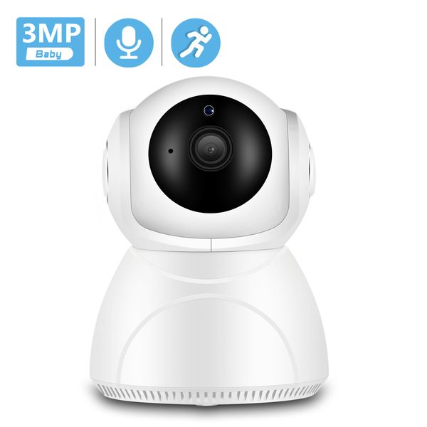 

1080p 3mp wifi ip камера автоматическое отслеживание ик ночного видения главная камера безопасности крытый мини аудио радионяня cctv камера