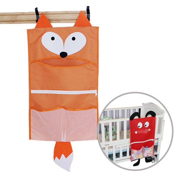 

cartoon hanging storage net bag kid bathroom crib organizer toy diaper nappy pocket for crib bedding set bedding accessory