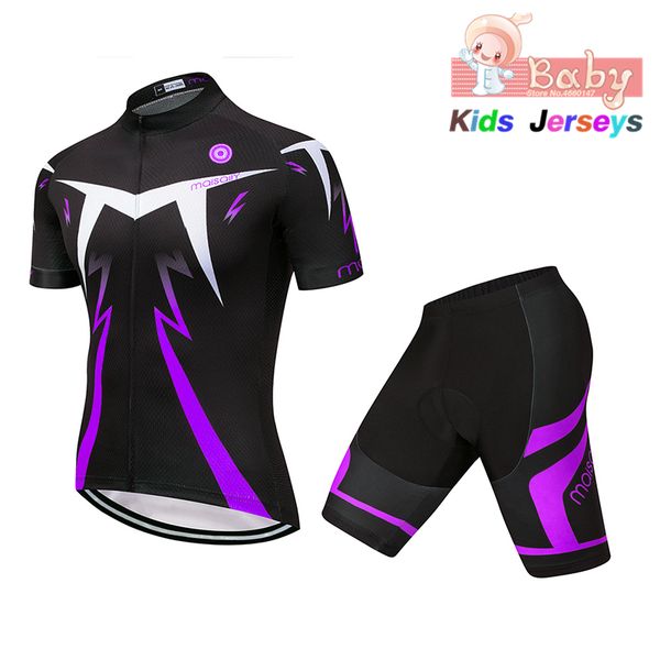 

2020 kids cycling jersey set child short sleeve cycling set boys bike clothing ropa ciclismo girl clothing sports suit, Black;blue