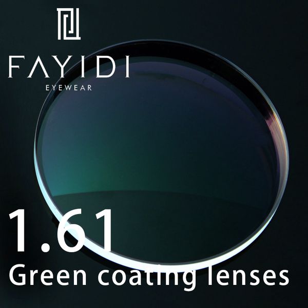 

1.61 index hmc coating aspheric lenses radiation protection anti-uv myopia hyperopia clear optical prescription lenses, Silver
