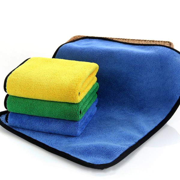 

double-sided coral fleece car towel thickened double-sided double-color encrypted coral fleece car towel cleaning