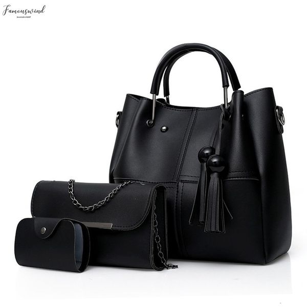 

3pc nbsp;handbags women set bag ladies messenger bags fashion nbsp;fringe nbsp;shoulder handbag purse card crossbody tote casual bag