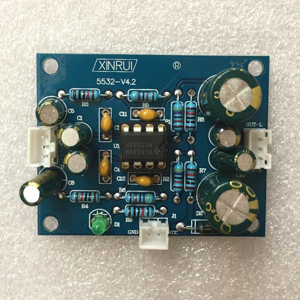

12-35v digital audio preamplifier board stereo 5532 double-panel pre-amp