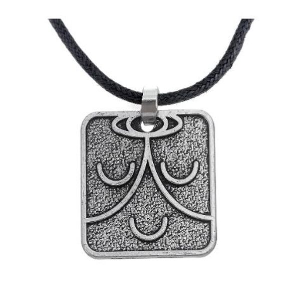 Wholesale Lemegeton Fishhook Wholesale Metal Alchemist Wicca Wizard Men Necklace Wiccan Jewelry For Men And Women Necklace Diamond Circle Pendant