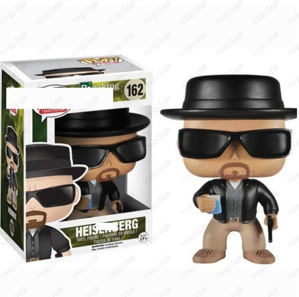 

funko pop breaking bad heisenberg #162 action figures toy with box collectible model toys for kids birthday gift party favor ing