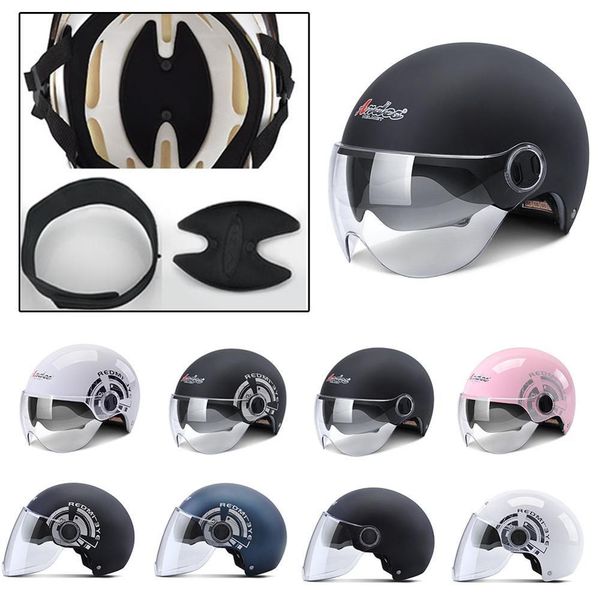 

new motorcycle helmets electric bicycle helmet open face dual lens visors men women summer scooter motorbike moto bike helmet
