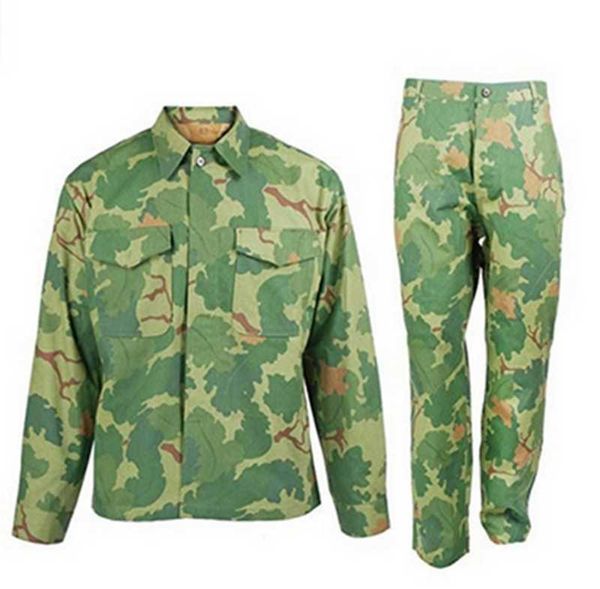 

running jackets vietnam war us army soldier mitchell camo uniform p53 field jacket trouser set collection reenactments, Black;red
