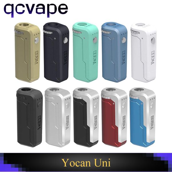

Оригинал Yocan UNI Box Mod 650mAh 10s Разогрев VV Регулируемая Вольта Регулируемая высота и диаметр Держатель Fit All Atomizer