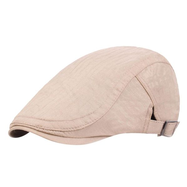

klv berets 2019 men women flat cap newsboy baker berets duckbill golf driving cabbie hat 0822, Blue;gray