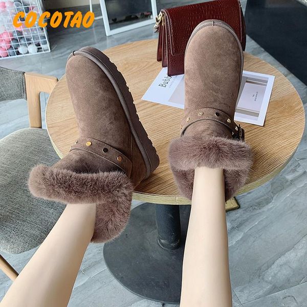 

2019 winter new boots snow boots fashion wild comfortable plus velvet thick lazy student cotton shoes women winter, Black