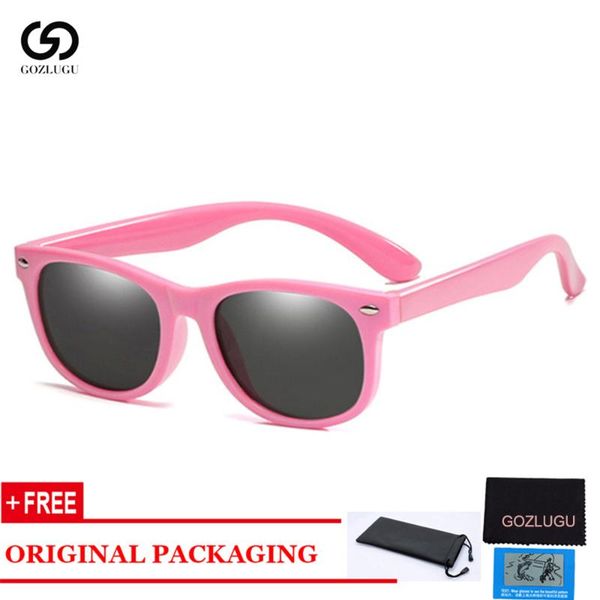 

gozlugusellingcolorful flexible kids sunglasses polarized eyewears children lens baby safety coating mirror shades, White;black