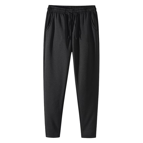 

5xl new winter warm jogging pants fleece men large size trousers fashion casual thicken sweatpants male brand sportwear ,ga533, Black