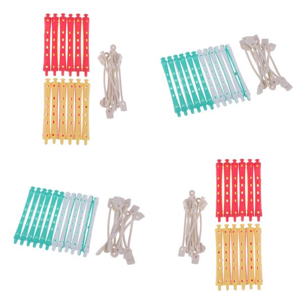 

48 pieces hair curler clamps hairdreser perm rods hair styling diy tools