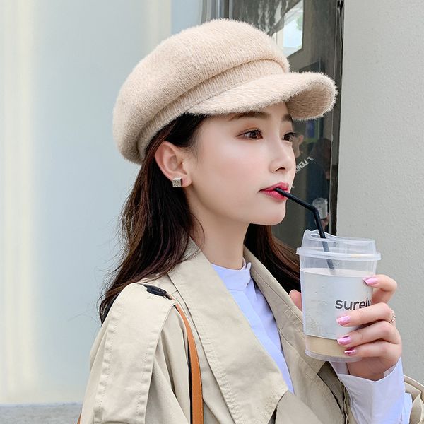 

ht2811 beret hat women autumn winter wool hat vintage ladies octagonal newsboy cap female retro artist painter women berets, Blue;gray