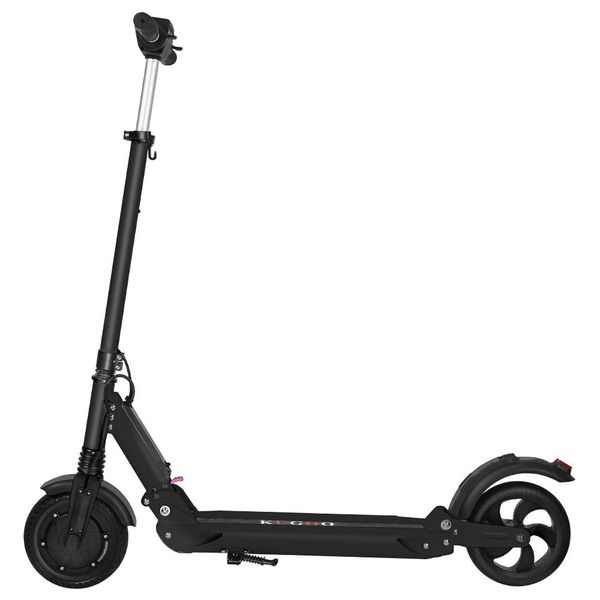 KUGOO S1 Folding Scooter elétrico 350W Motor Tela LCD de 3 velocidade Modos de 8,0 polegadas sólido traseiro Anti-Skid Tire - Black