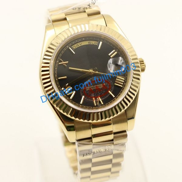 

классические мужские 40 мм автоматические механические часы королевский дуб без подметания батареи часы из нержавеющей стали с датой дня мод, Slivery;brown