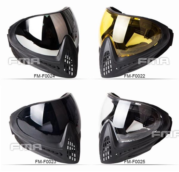 

full face mask fma f1 paintball safety anti-fog goggle f0023