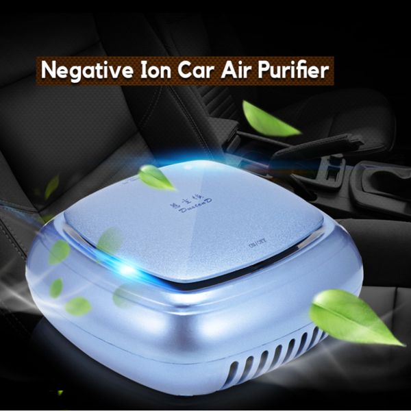 

portable car air purifier 12v negative ion vehicle freshener auto cleaner ionizer