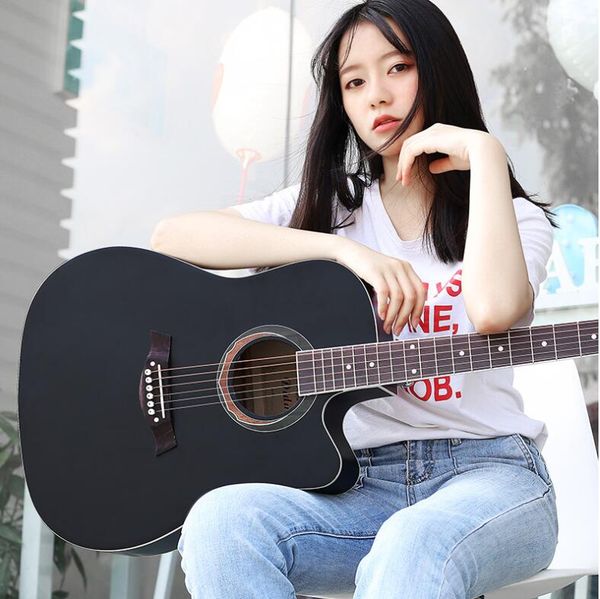 

beautiful 41 inch basswood guitar novice ballet corner guitar student beginner practice entry instrument
