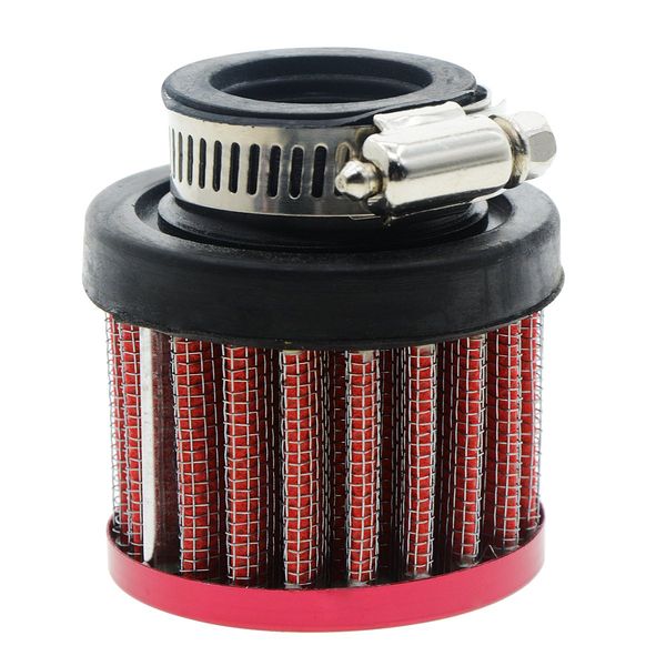 

universal clamp on 25mm 1" inlet dia air intake cone filter burgundy
