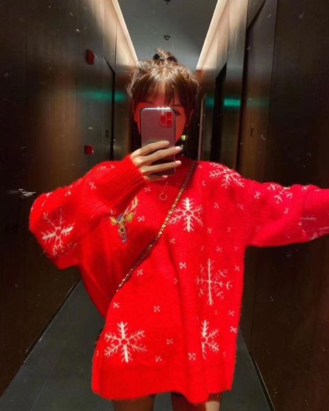 

женский свитер повседневная мода свитер размер один размер удобный теплый wsj000#112630 sun07, White;black