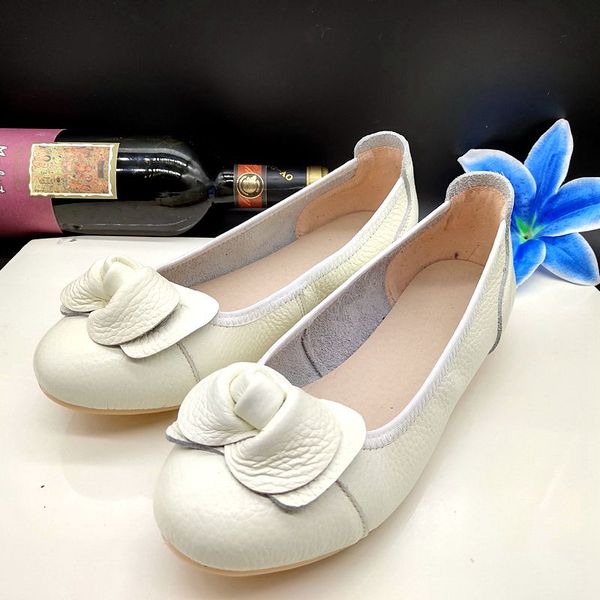 

fashion women flats genuine leather shoes woman flats white red oxford moccasins ballet loafers slip on flat shoes female, Black