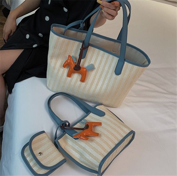 

new fashion color contrast braid hand bill lading shoulder bag versatile large capacity ph-cfy20060414