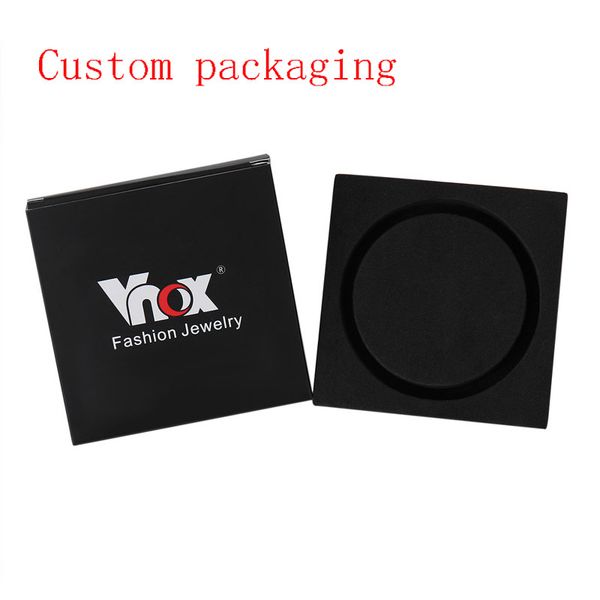 

vnox black men's pure titanium bracelets magnetic health power sports jewelry, Golden;silver