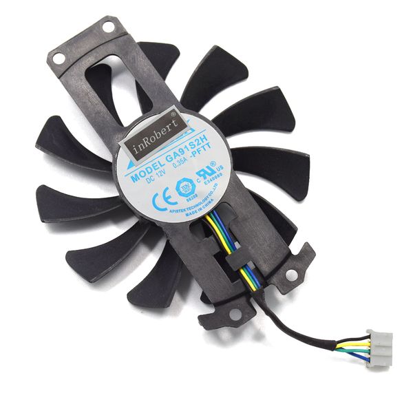 

75mm ga91s2h ga81s2u apistek 12v 0.38a 4pin cooler fans for zotac gtx960 gtx 960 4g pci-edc graphic video card fan