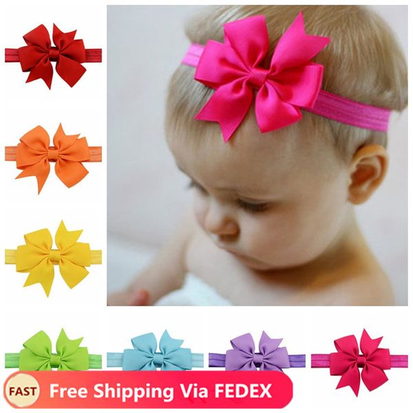 

headwrap детские галстуки головные уборы девушки bow knot hairband глава группы младенец новорожденных малышей подарков тиара волос одежда а, Black;brown