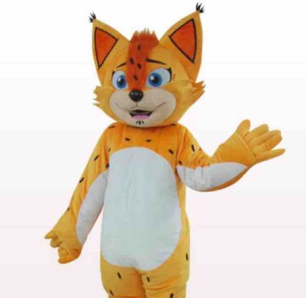 

custom eurasian lynx mascot costume size ing, Red;yellow