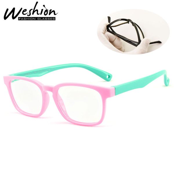 

дети очки blue light boy девушка optical vintage frame дети предписание прозрачный компьютер фильтр очки uv400 2019, White;black