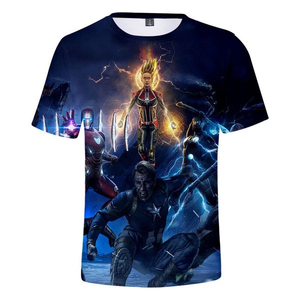 

2019 новые горячие моды marvel movie мстители эндшпиль 4 смешные 3d печати футболки мужчины женщины лето повседневная с коротким рукавом о-о, White;black