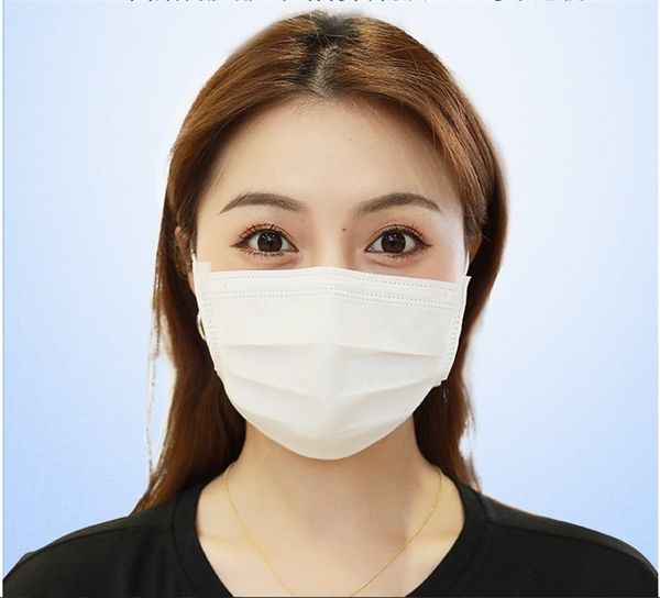 

черный / белый / розовый famask 3 слойного non woven маска с ушным розовым folding маской для загрязнения воздуха охраны prot gi5a