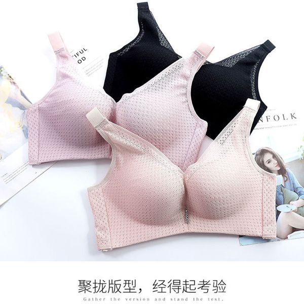 

extra-large 200 large size bra underwear plus-sized womenswear size thin push up bra push-up anti sagging lace, Red;black