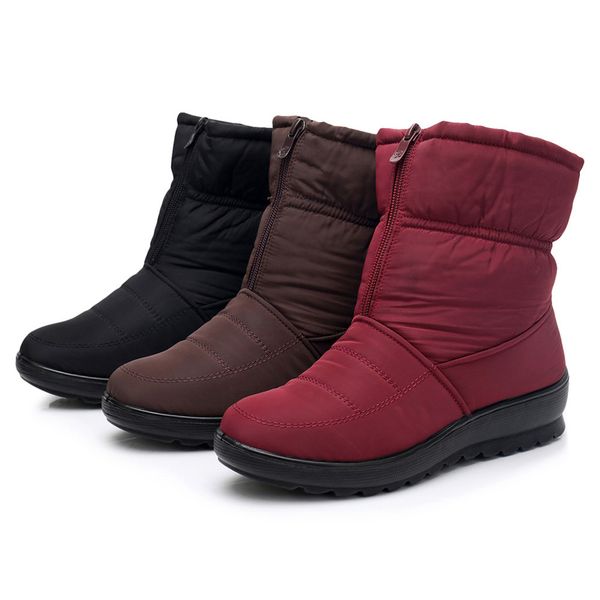 

sagace snow boots boots women girls winter waterproof short snow boot footwear warm drop shipping csv o1213#25, Black