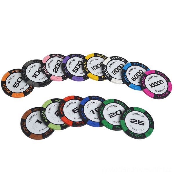 

5pcsset game chips running wear athletic & outdoor apparel poker poker mahjong clay builtin iron chips 4033, Black;blue