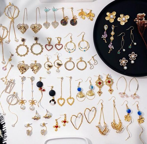 

серьги кисточкой серебро золото 2019 женщина девушка леди любовь кольцо кулон ювелирные изделия подарок блеск алмазов мило, Silver