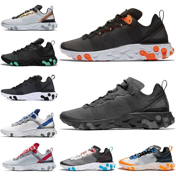 

Breathable Ultra Cushion React Element 55 Undercover x React 87 Mens Trainer 55 Designer shoes total orange Black White Runner Sport Sneaker
