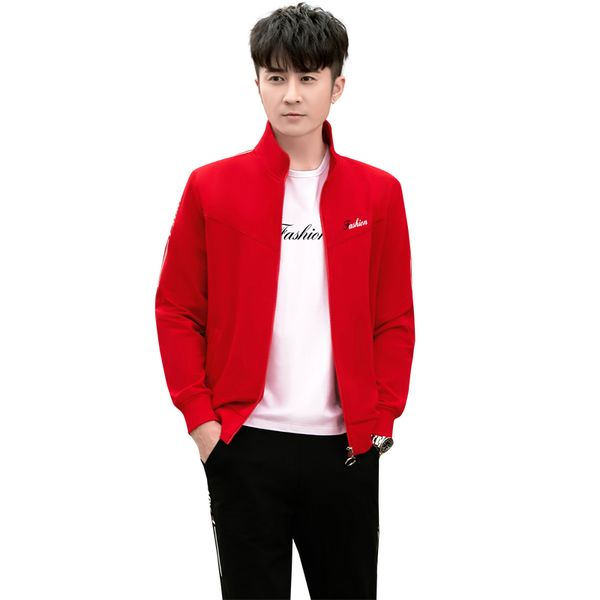 

men's jogger clothes suits 3 pieces sets 2026 spring fall tracksuits for men long sleeve sports jackets+t shirt+joggers pants men plus, Gray