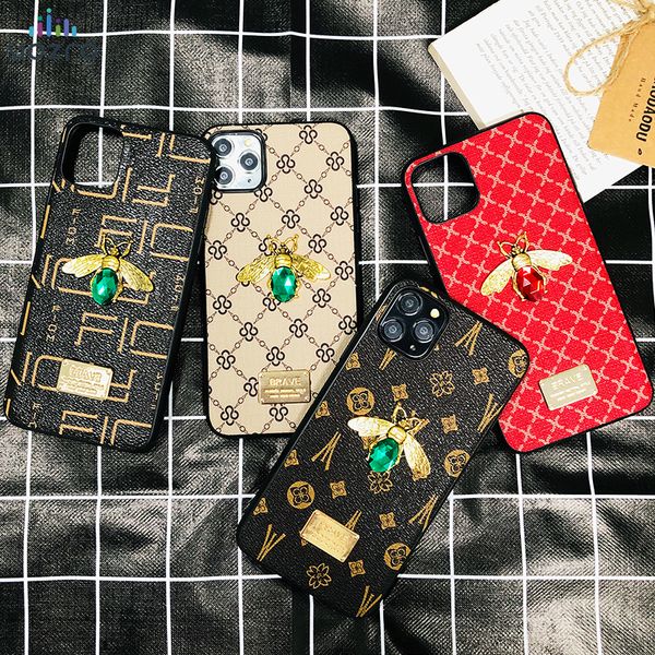 

luxury 3d gemstone bee phone case for iphone 11 11 pro 11 pro max 6 6s 7 8 plus x xr xs max fashion glitter jewelled case